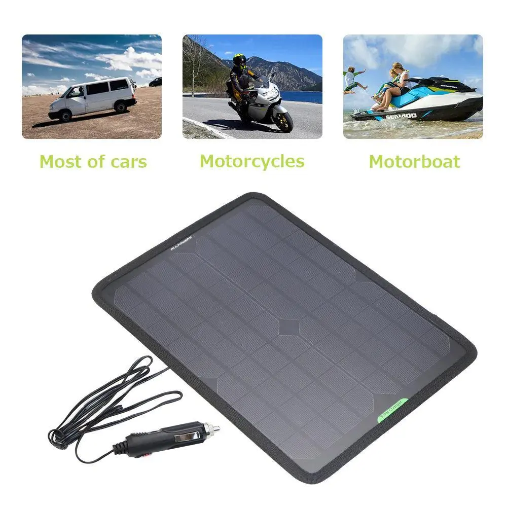 ALLPOWERS 18V 5W Portable Solar Car Battery Charger - Image 7