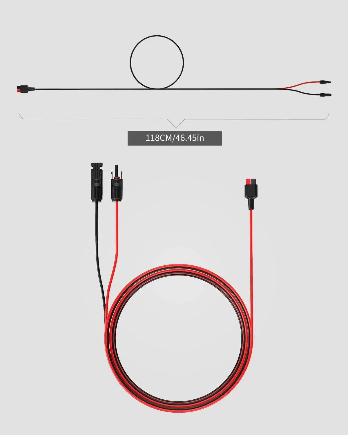 ALLPOWERS Solar PV Connection Cable with Anderson Connector 1.5M 4.9FT - Image 3