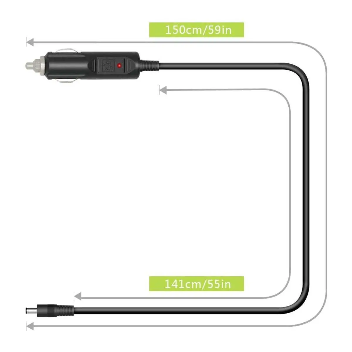 ALLPOWERS Solar PV Connection Cable DC5521 to Car - Image 4
