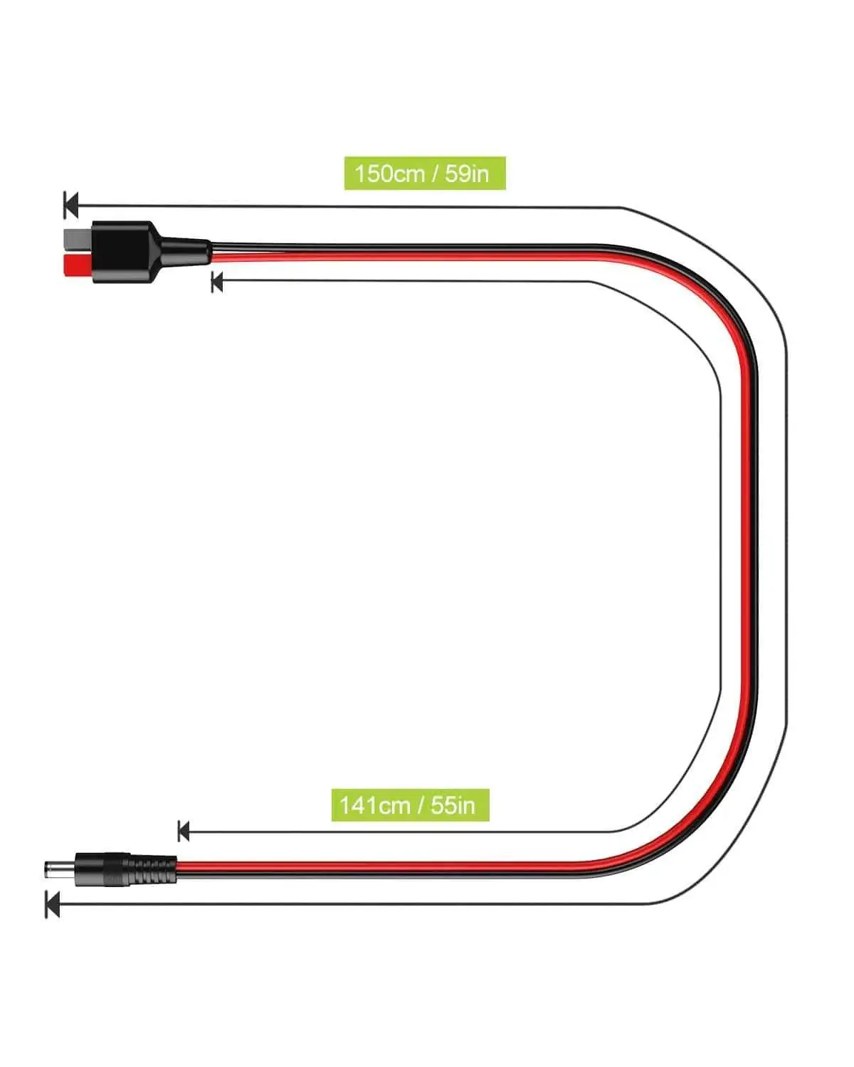 ALLPOWERS Solar PV Connection Cable Anderson to DC5525 - Image 4