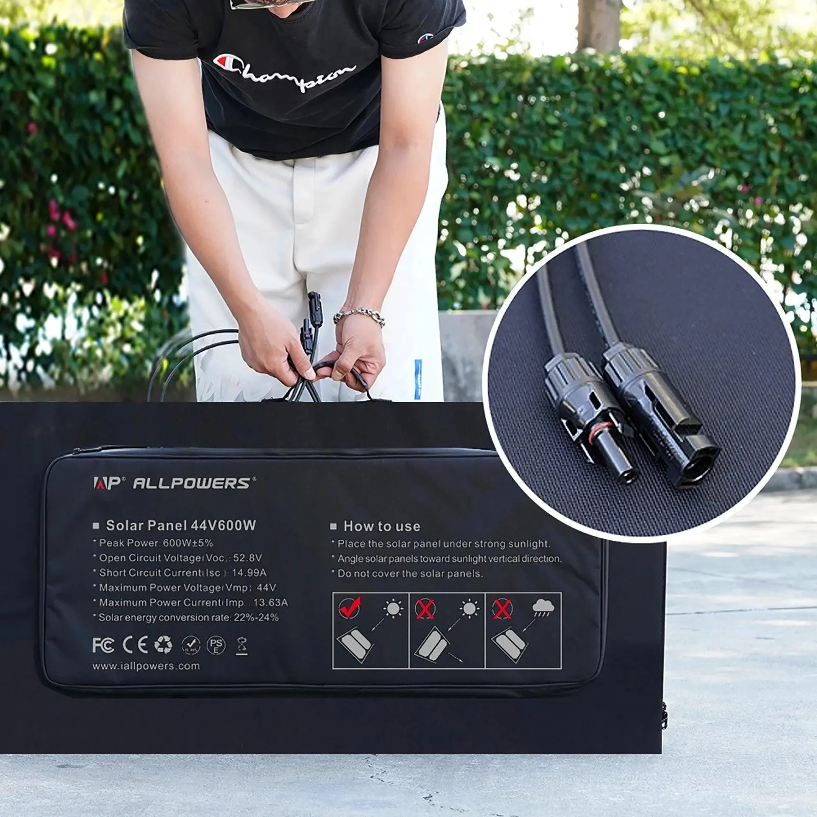 ALLPOWERS R2500 + 600W Solar Panel | 2500W Solar Generator Kit - Image 3