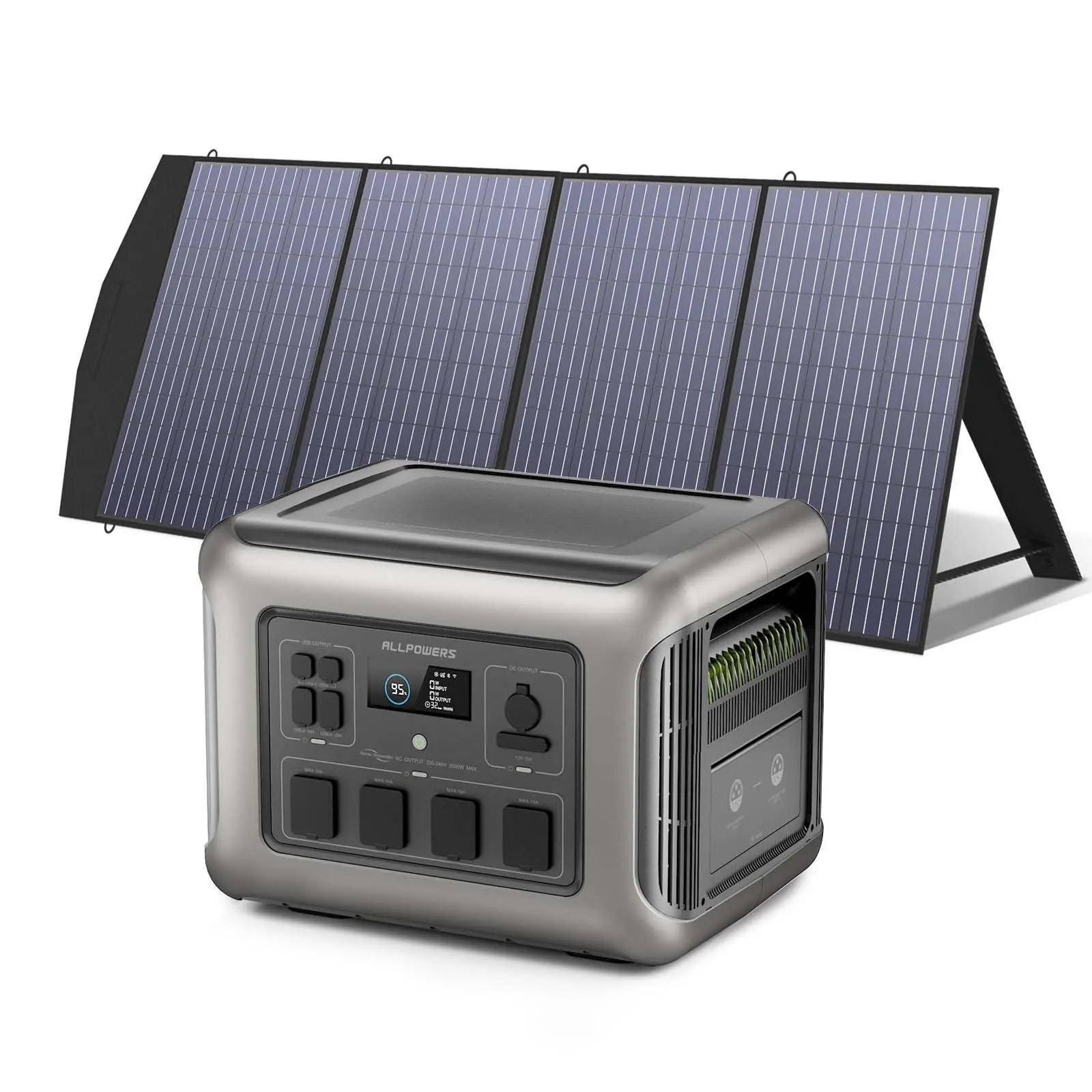 ALLPOWERS R2500 + 200W Solar Panel | 2500W Solar Generator Kit - Image 3
