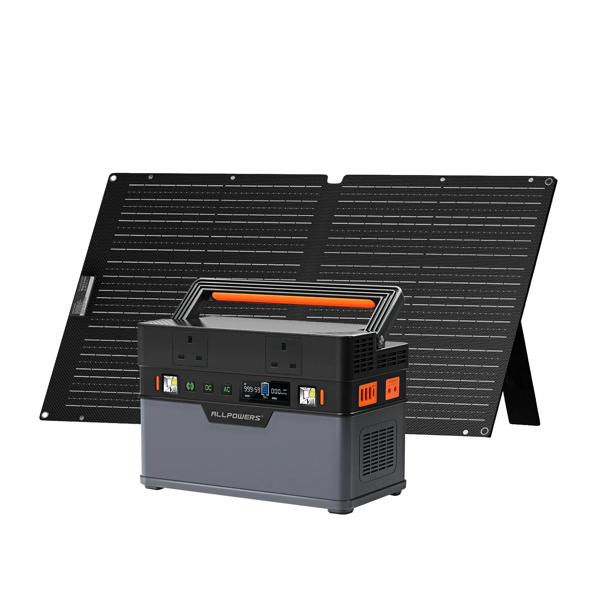 Power Station with Solar Panel